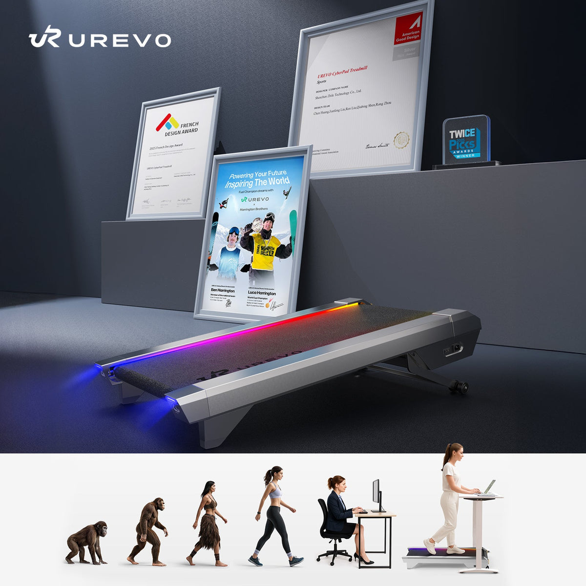 UREVO CyberPad – Under-Desk Løbebånd til Kontor & Hjem – billede 12 af 12