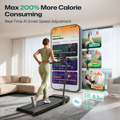 UREVO Strol 2E – Foldbart & Støjsvagt Løbebånd til Hjemmet