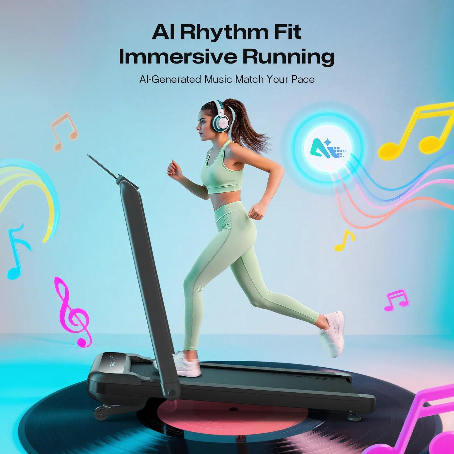 UREVO Strol 2S Pro – Smart & Støjsvagt Foldbart Løbebånd til Hjemmet