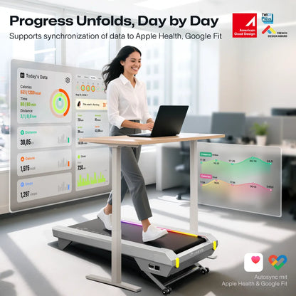 UREVO CyberPad – Smart Under-Desk Løbebånd til Kontor & Hjem