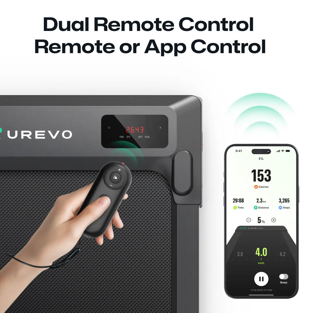 UREVO SpaceWalk E1L – Kompakt Smart Walking Pad til Hjemmet