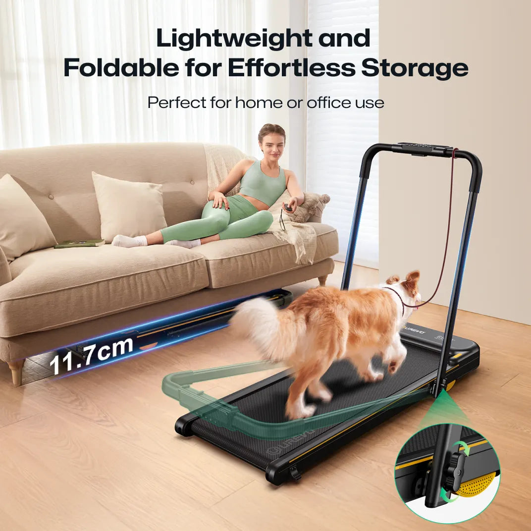 UREVO Strol 2E – Foldbart & Støjsvagt Løbebånd til Hjemmet