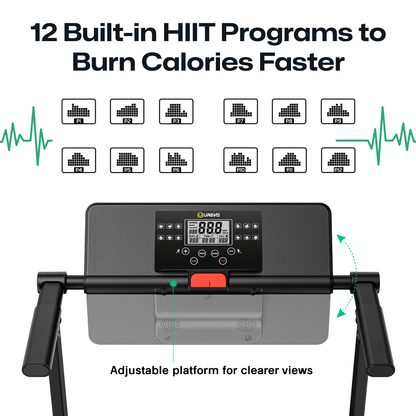 UREVO Foldi Mini – Ultra-Kompakt & Støjsvagt Foldbart Løbebånd