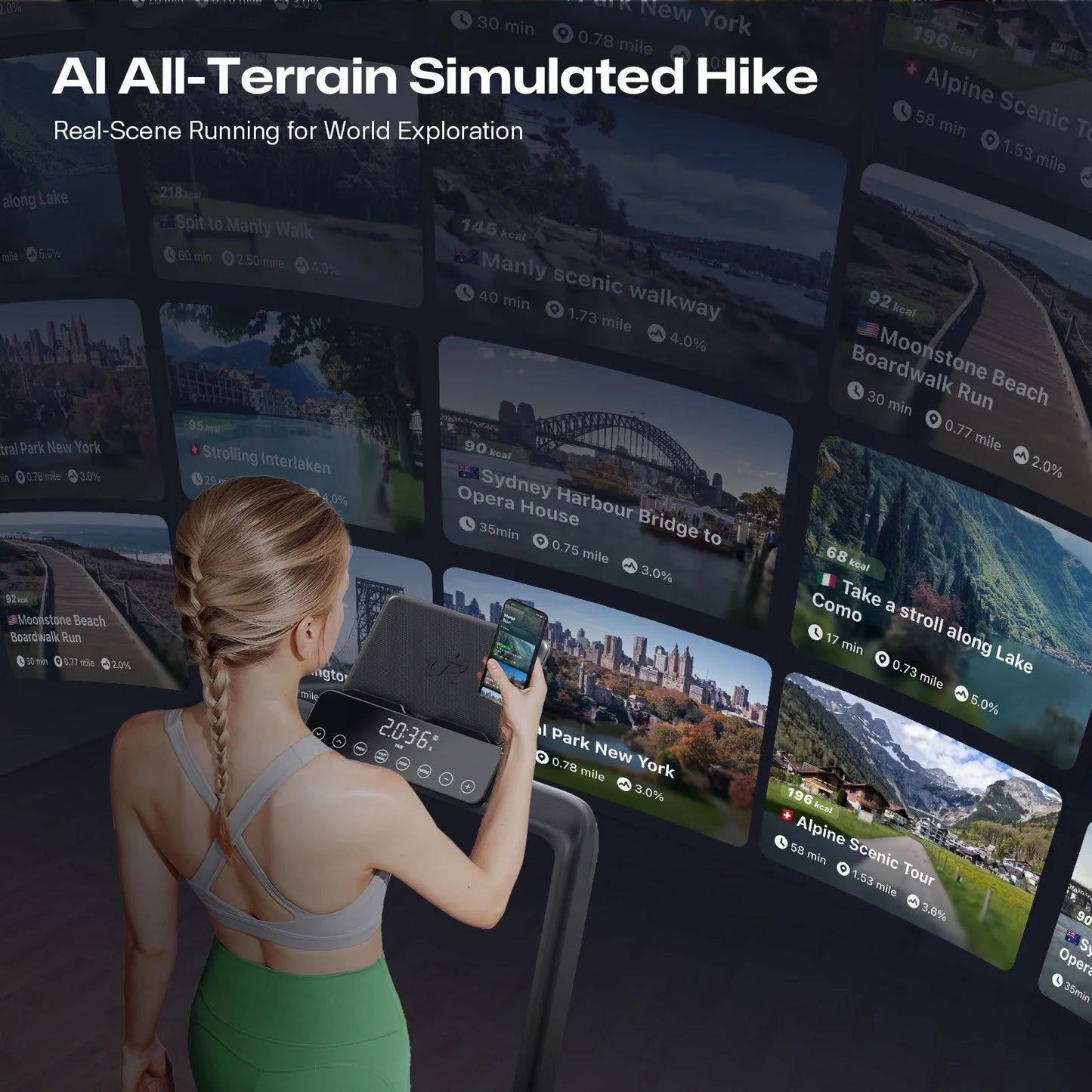 UREVO Strol 2S Pro – Smart & Støjsvagt Foldbart Løbebånd til Hjemmet
