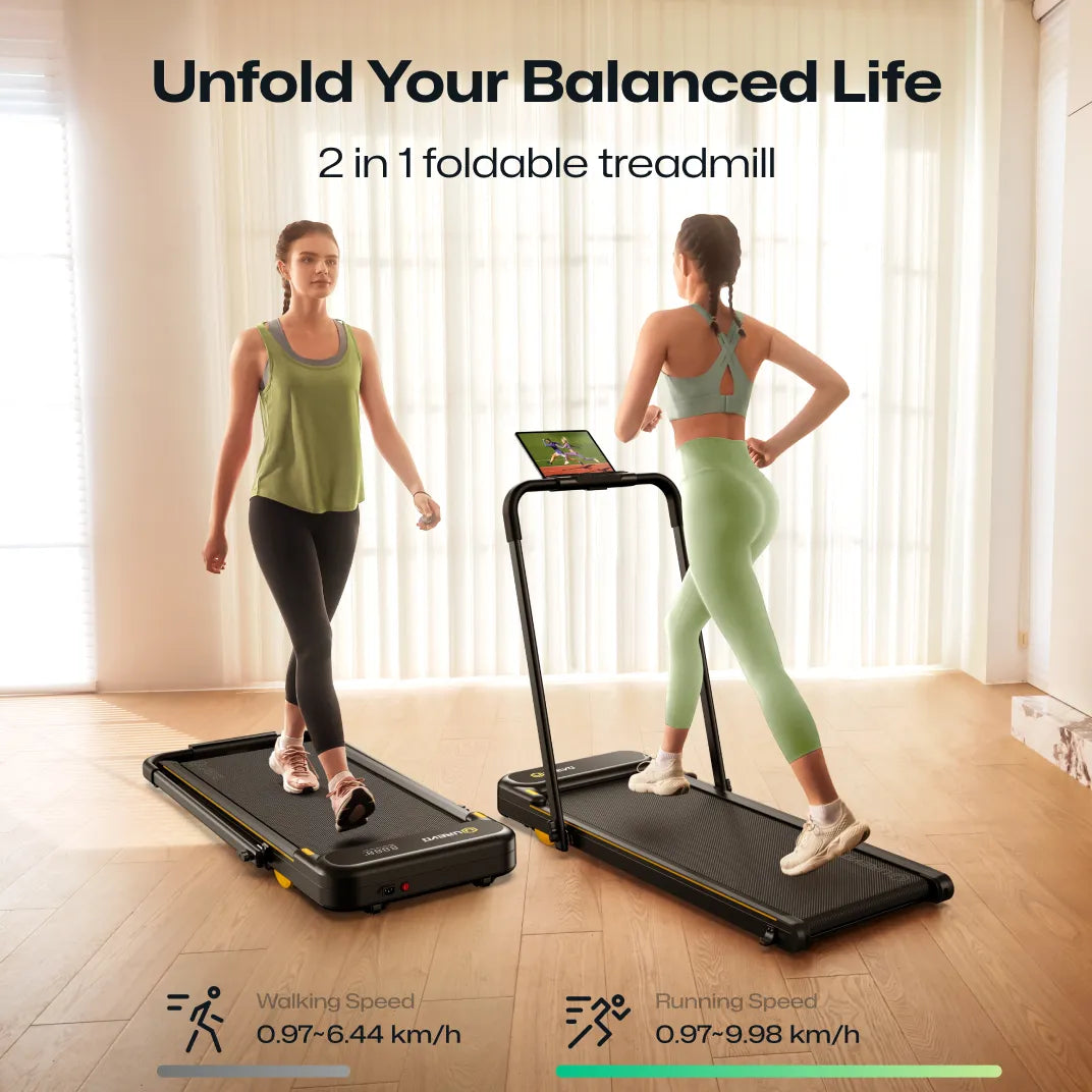 UREVO Strol 2E – Foldbart & Støjsvagt Løbebånd til Hjemmet