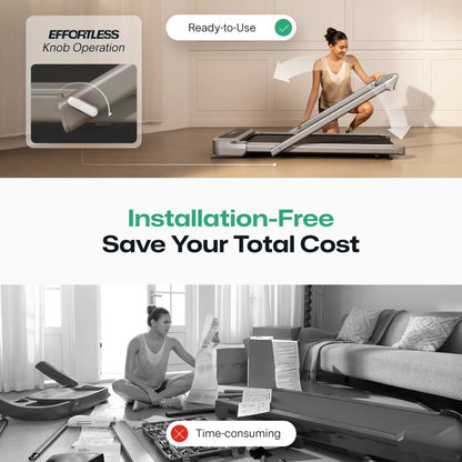 UREVO FoldiMix 5L Pro – Foldbart & Støjsvagt Løbebånd til Hjemmet