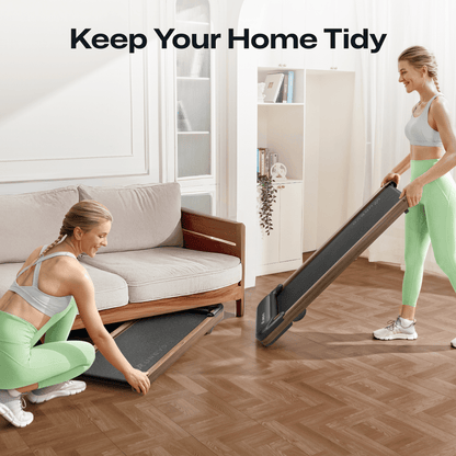 UREVO SpaceWalk E4W – Smart & Støjsvagt Under-Desk Løbebånd til Hjemmet