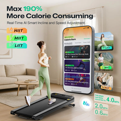 UREVO SpaceWalk 3S – Smart & Støjsvagt Løbebånd til Hjemmet