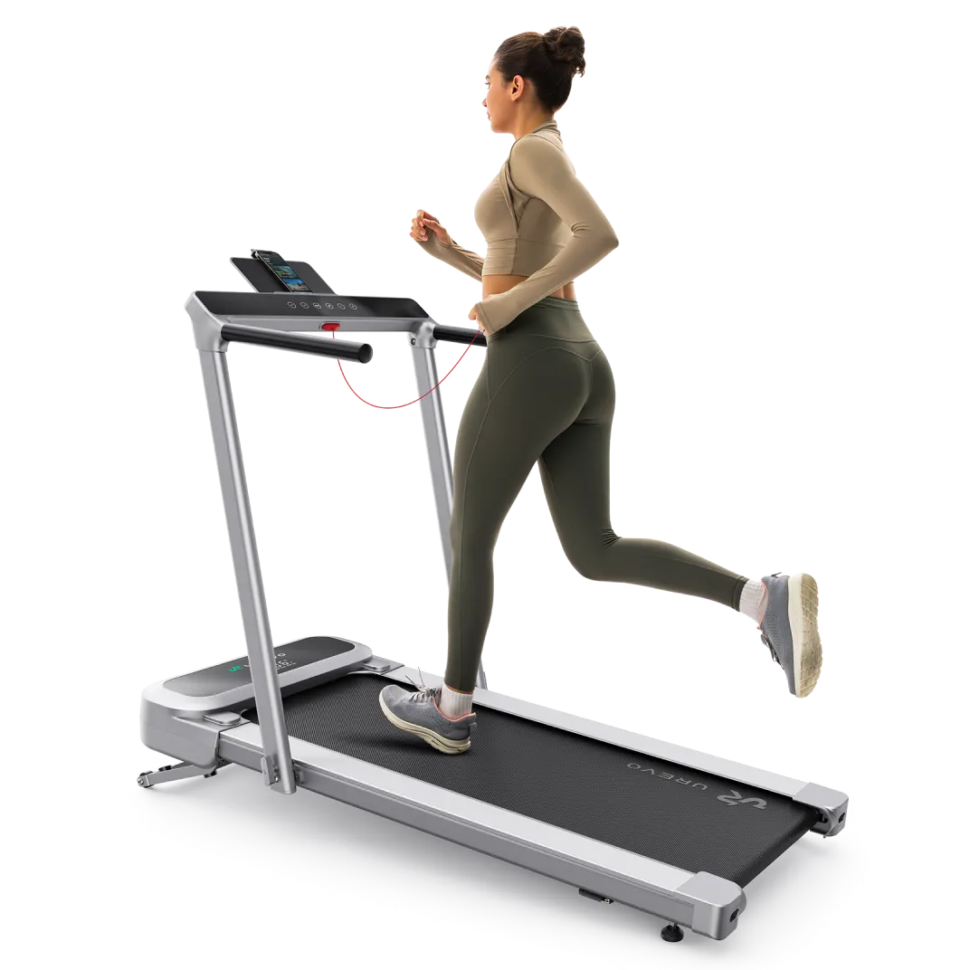 UREVO FoldiMix 5L Pro – Foldbart & Støjsvagt Løbebånd til Hjemmet