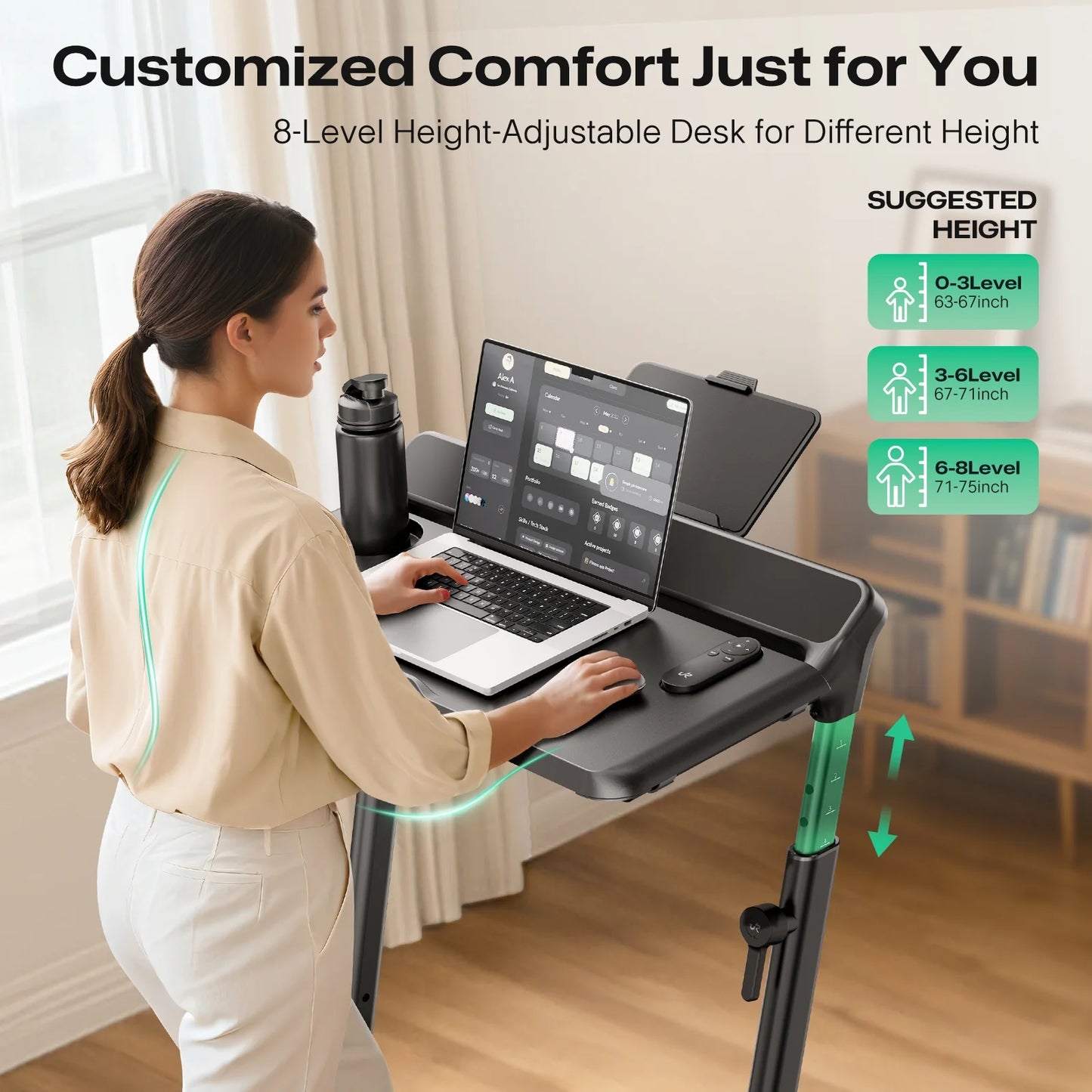 Foldbart løbebånd FoldiMix 5L – Kompakt & støjsvagt til hjemmetræning