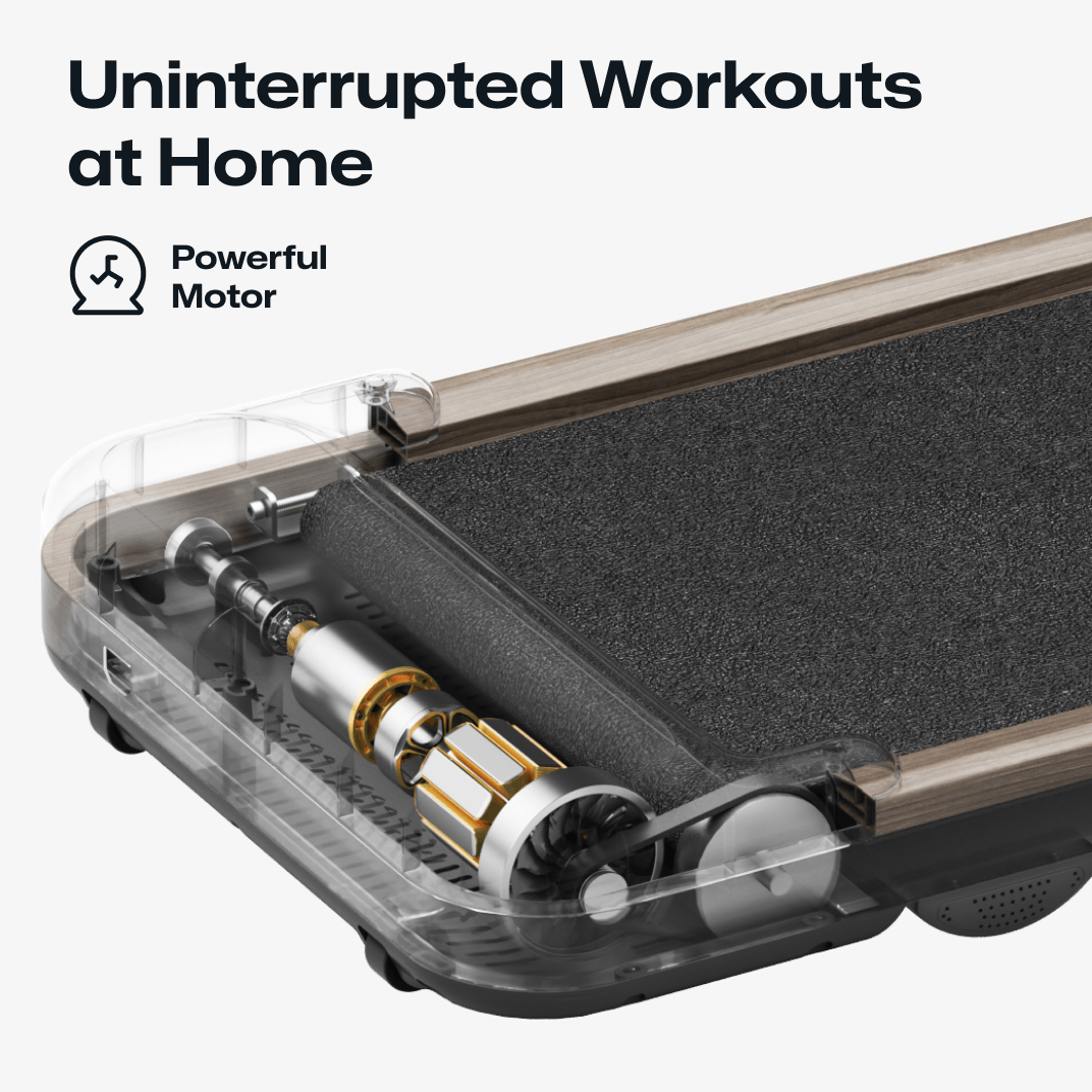 UREVO SpaceWalk E4W – Smart & Støjsvagt Under-Desk Løbebånd til Hjemmet