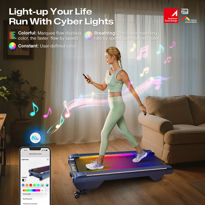 UREVO CyberPad Home – Smart & Støjsvagt Løbebånd til Hjemmet