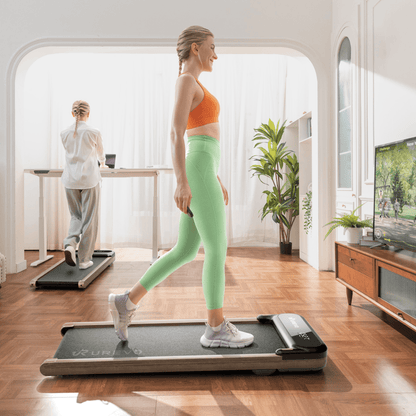 UREVO SpaceWalk E4W – Smart & Støjsvagt Under-Desk Løbebånd til Hjemmet