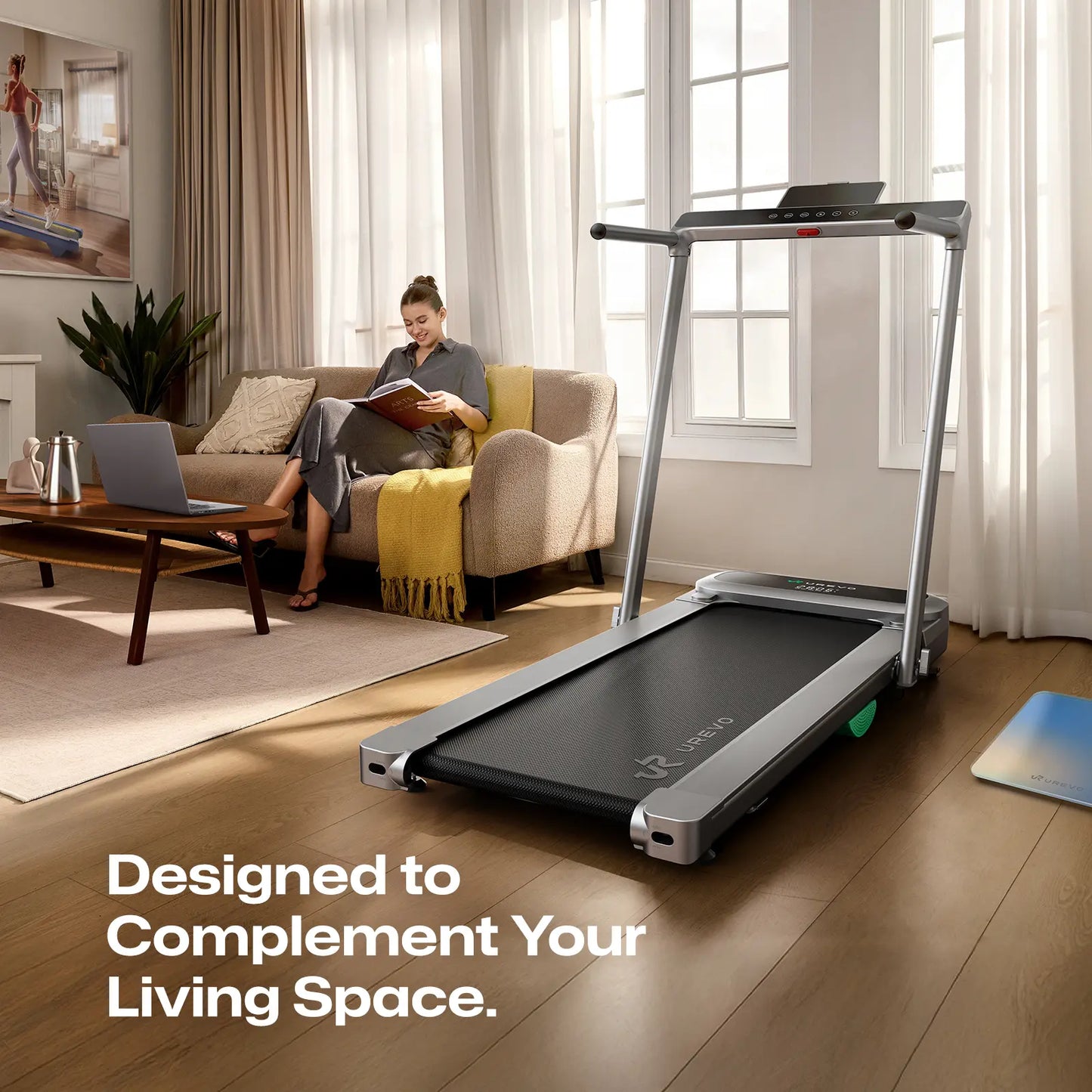 UREVO FoldiMix 5 Pro – Foldbart & Smart Løbebånd til Hjemmet