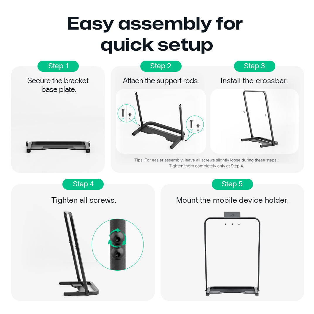 UREVO Walking Pad Håndstøtte – Sikkerheds-gelænder til løbebånd