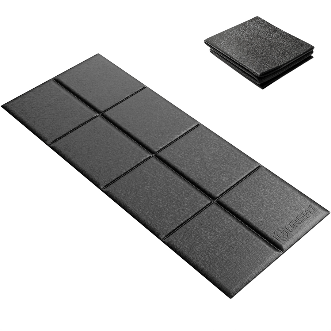 UREVO Løbebåndsmåtte | Sammenklappelig, støjdæmpende & skridsikker