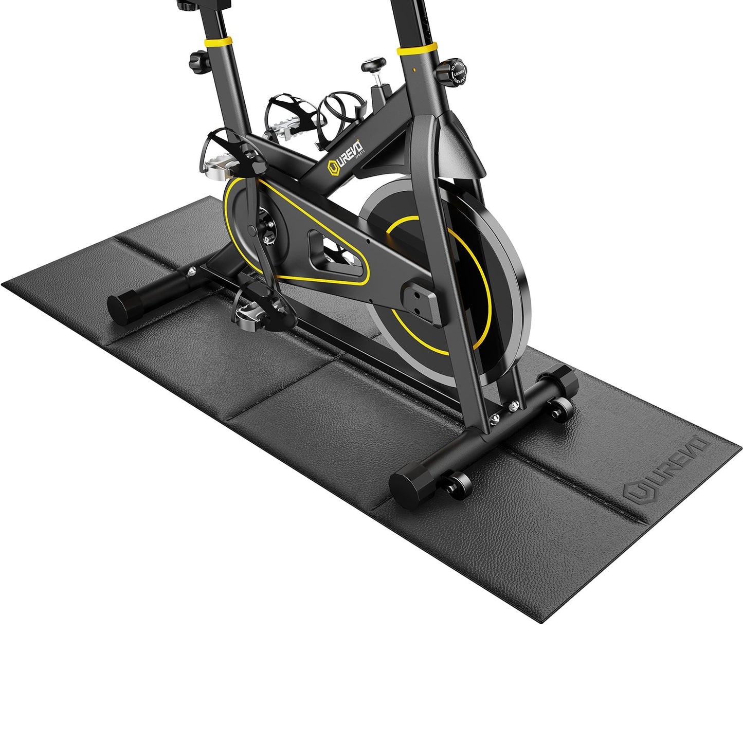 UREVO Løbebåndsmåtte | Sammenklappelig, støjdæmpende & skridsikker