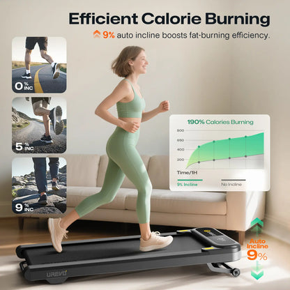 UREVO SpaceWalk 3S – Smart & Støjsvagt Løbebånd til Hjemmet