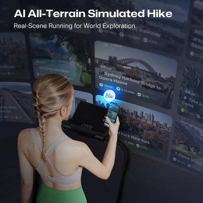 UREVO Strol 2E – Foldbart & Støjsvagt Løbebånd til Hjemmet