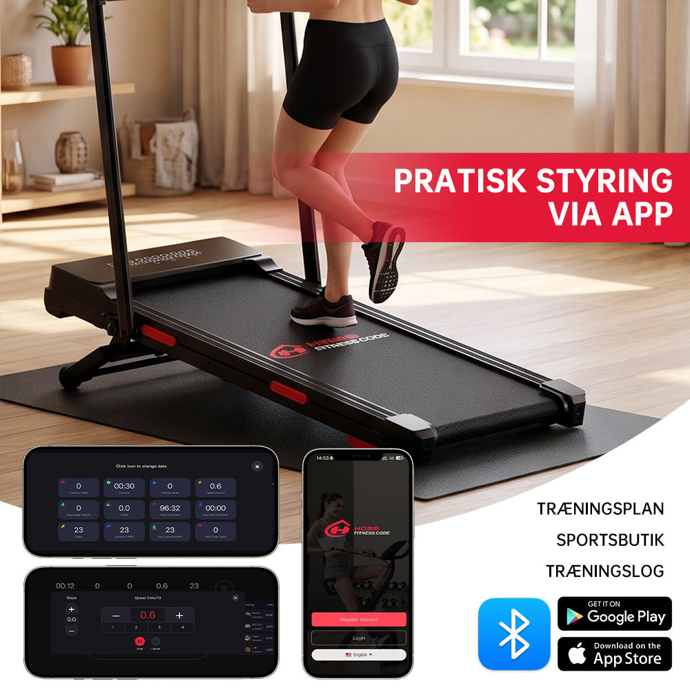 Home Fitness Code Y5 Foldbar Løbebånd – billede 8 af 12