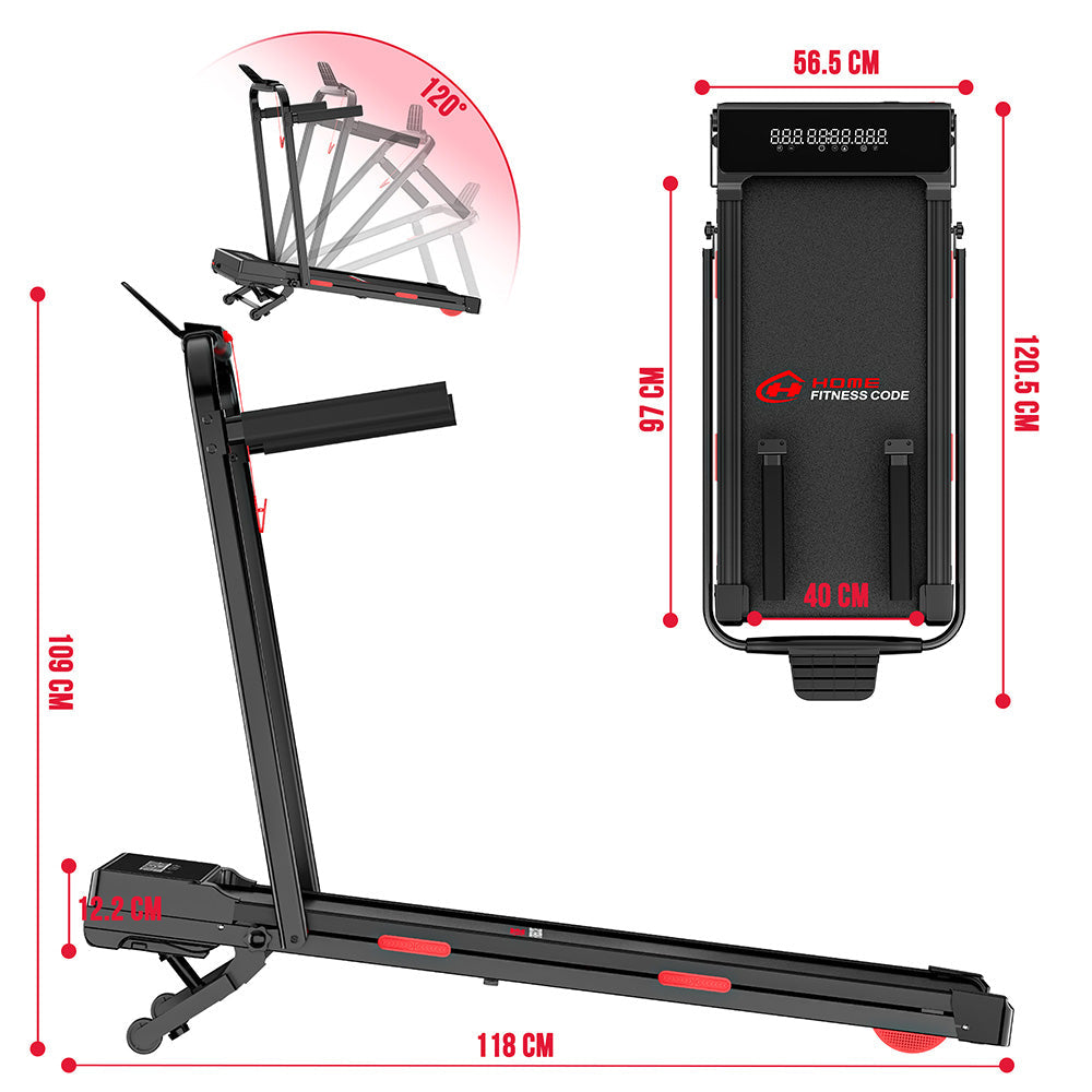 Home Fitness Code Y5 Foldbar Løbebånd – billede 10 af 12