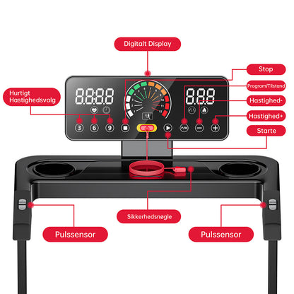 Home Fitness Code Q8 Foldbar Løbebånd