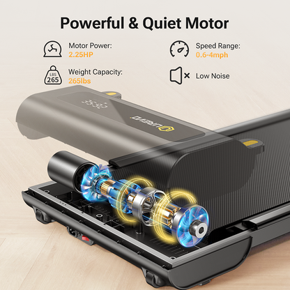 UREVO SpaceWalk Lite – Kompakt & Støjsvagt Løbebånd til Hjemmet