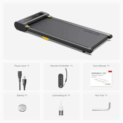 UREVO SpaceWalk Lite – Kompakt & Støjsvagt Løbebånd til Hjemmet
